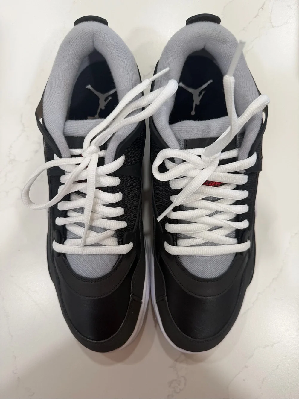 Air Jordan Nike 4RM PRM Men’s Black, Gray and White Low-Top Sneakers